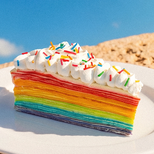 RAINBOW CREPE CAKE